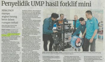 PENYELIDIK FTKEE UMP HASILKAN FORKLIF MINI 